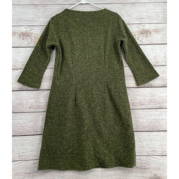 Vintage The‎ Territory Ahead 3/4 Sleeve Knit Sweater Dress Women's Size S Green - Picture 2 of 5